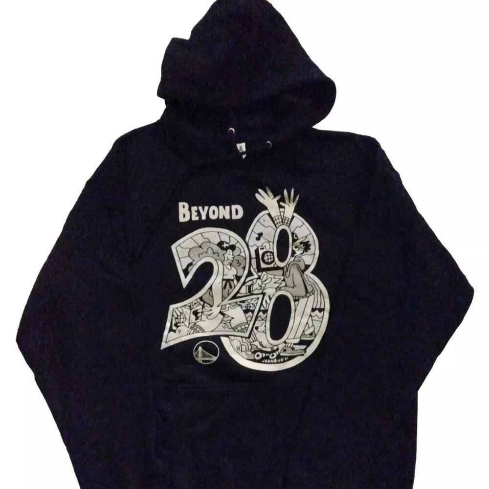Joonbug x Golden State Warriors Beyond 28 Hoodie Men's NWOT Sz L